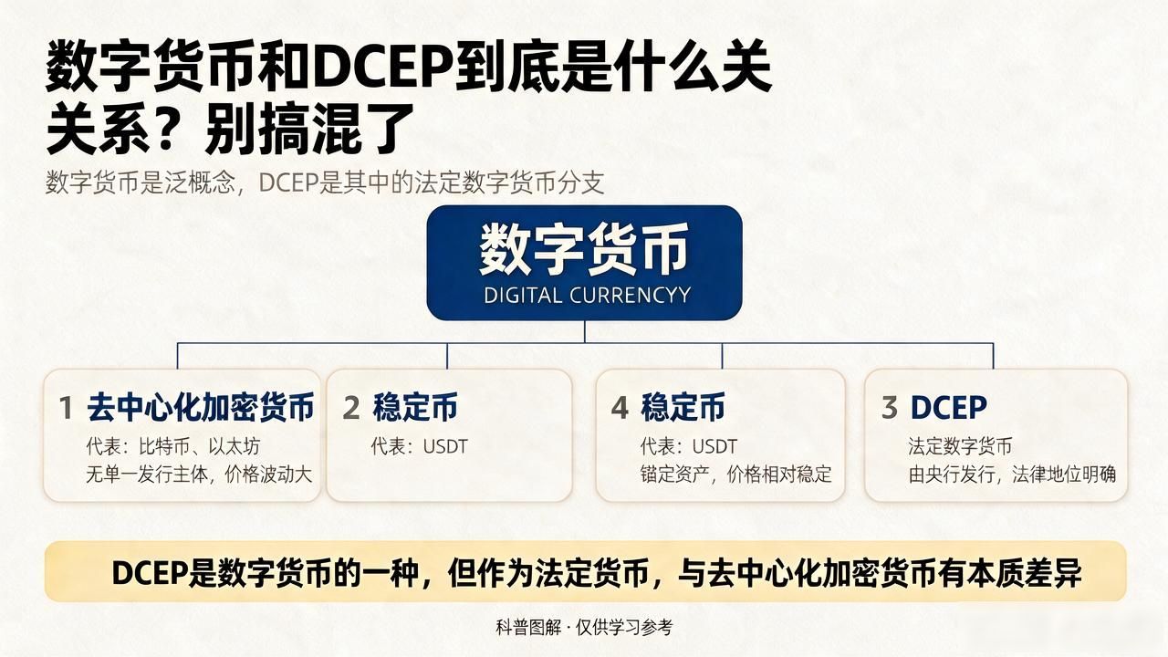 数字货币和DCEP到底是什么关系?别搞混了