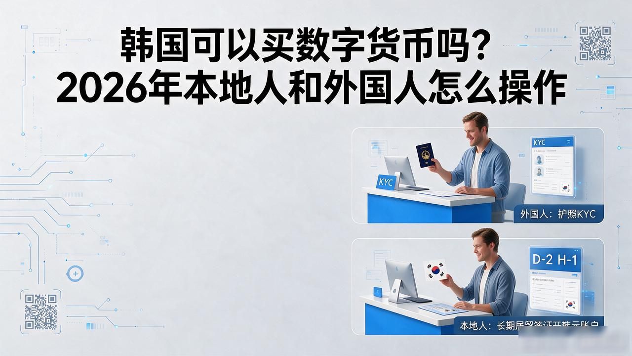 韩国可以买数字货币吗?2026年本地人和外国人怎么操作