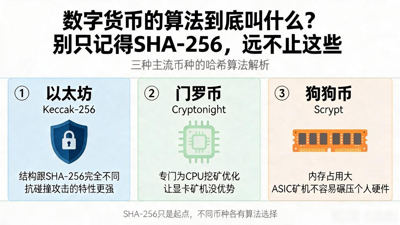 数字货币的算法到底叫什么?别只记得SHA-256,远不止这些